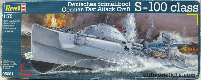 Revell 1/72 S-100 Class German Fast Attack Craft With White Ensign PE Set, 05051 plastic model kit
